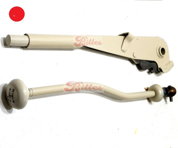 Alavanca de cambio e freio de mão do fusca bege marfim