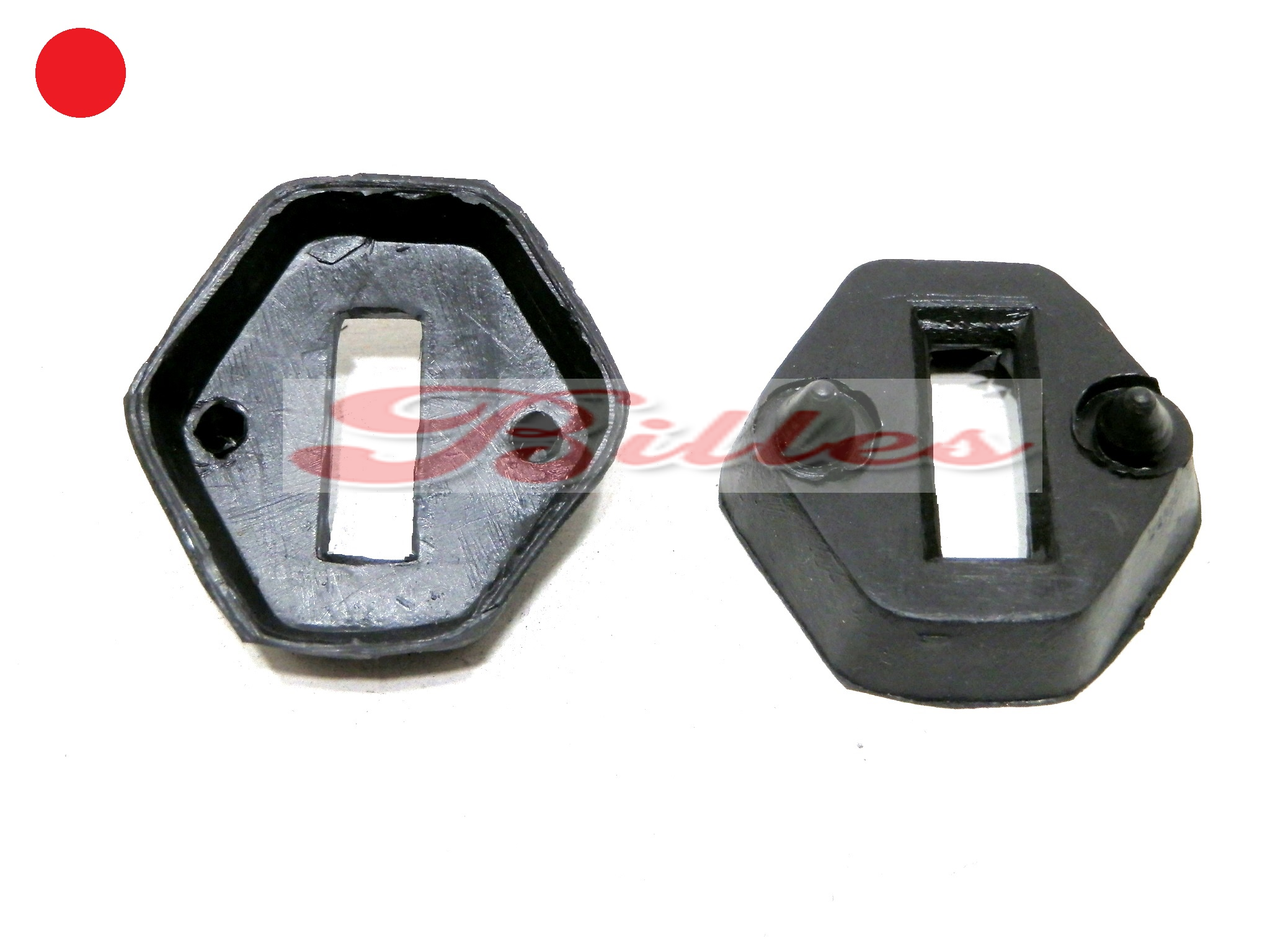 Par de borrachas do limitador de porta do fusca