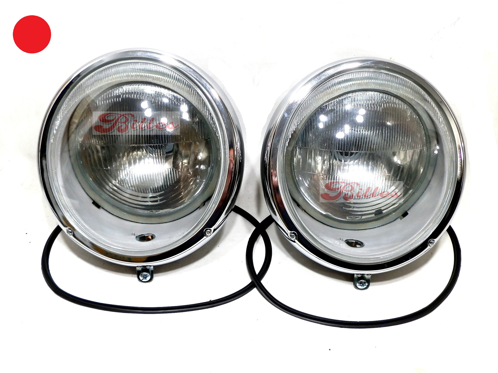 Farol olho de boi com lente liza fusca ate 66