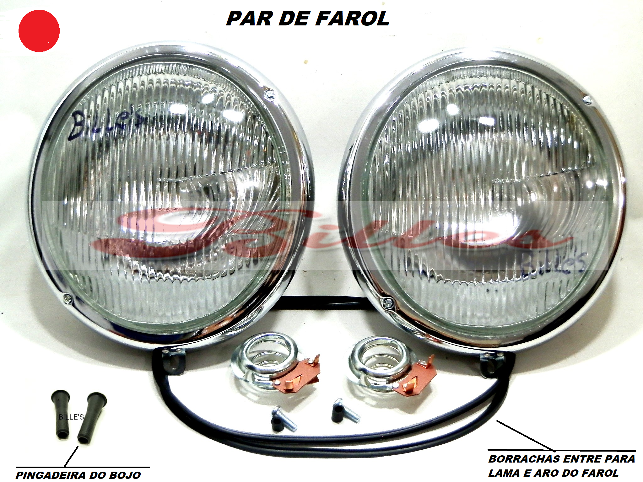 Farol olho de boi do fusca 63 /72